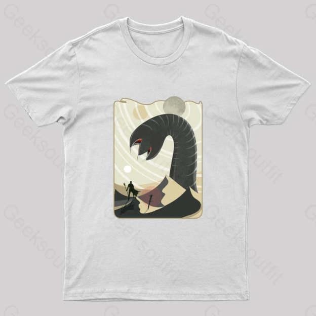 Summoning The Worm Geek T-Shirt White / S