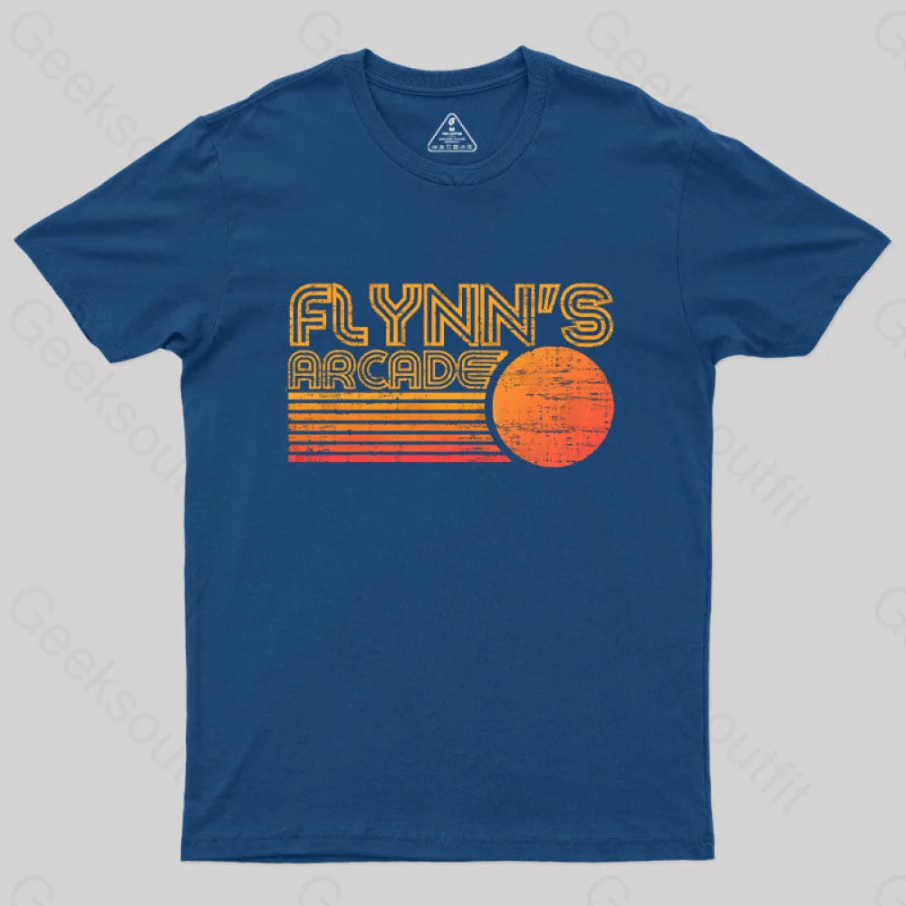 Sunset Flynns Arcade T-Shirt Navy / S