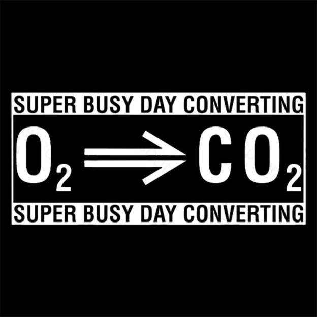 Super Busy Converting Oxygen To Carbon Dioxide Geek T-Shirt