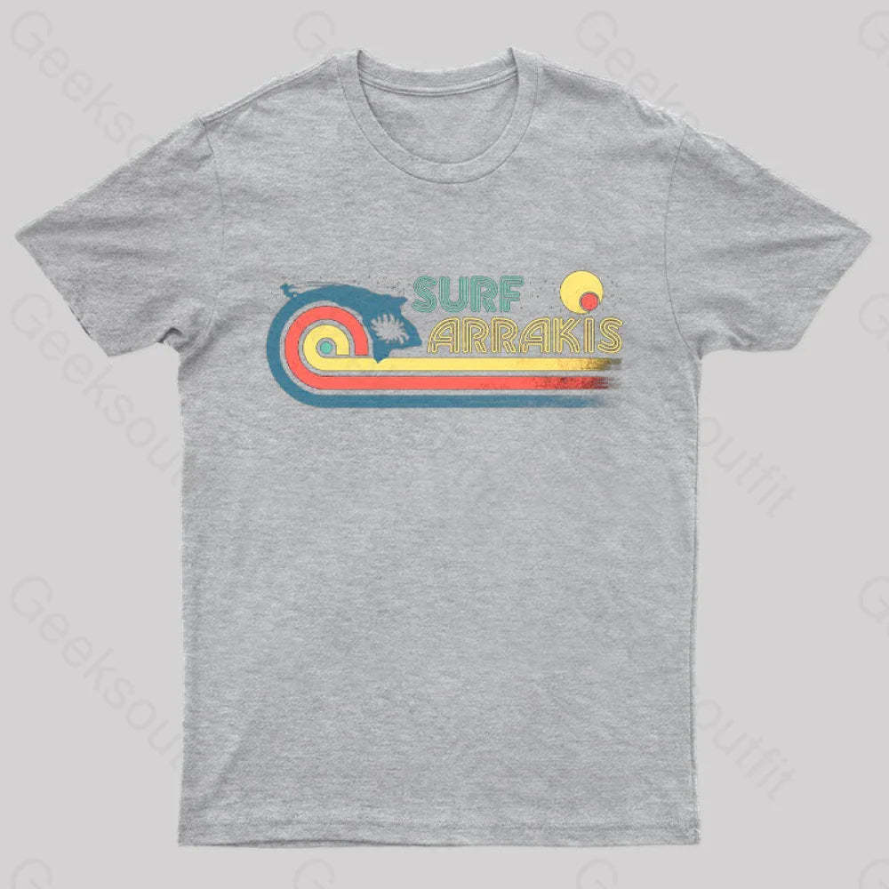 Surfs Up Geek T-Shirt Grey / S