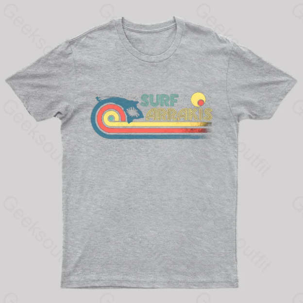 Surfs Up Geek T-Shirt Grey / S