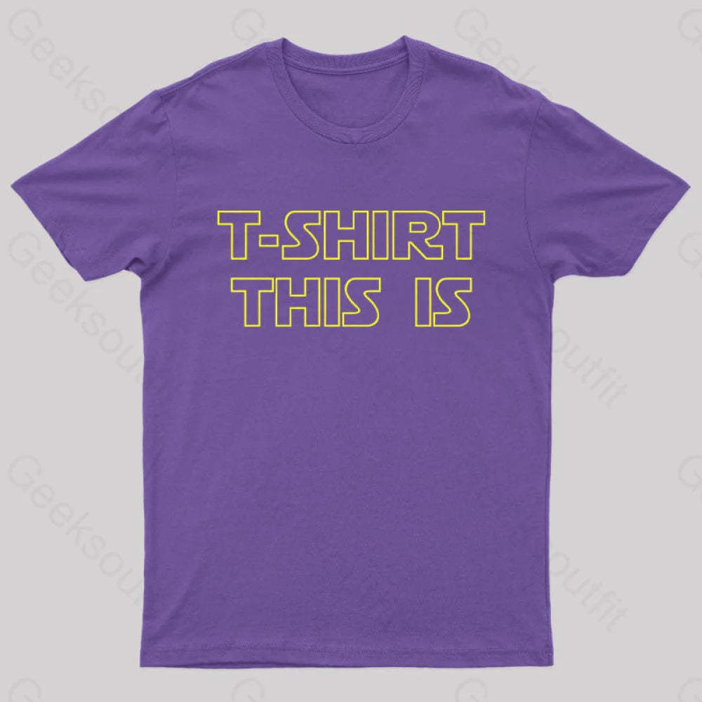 T-Shrt This Is Geek T-Shirt Purple / S