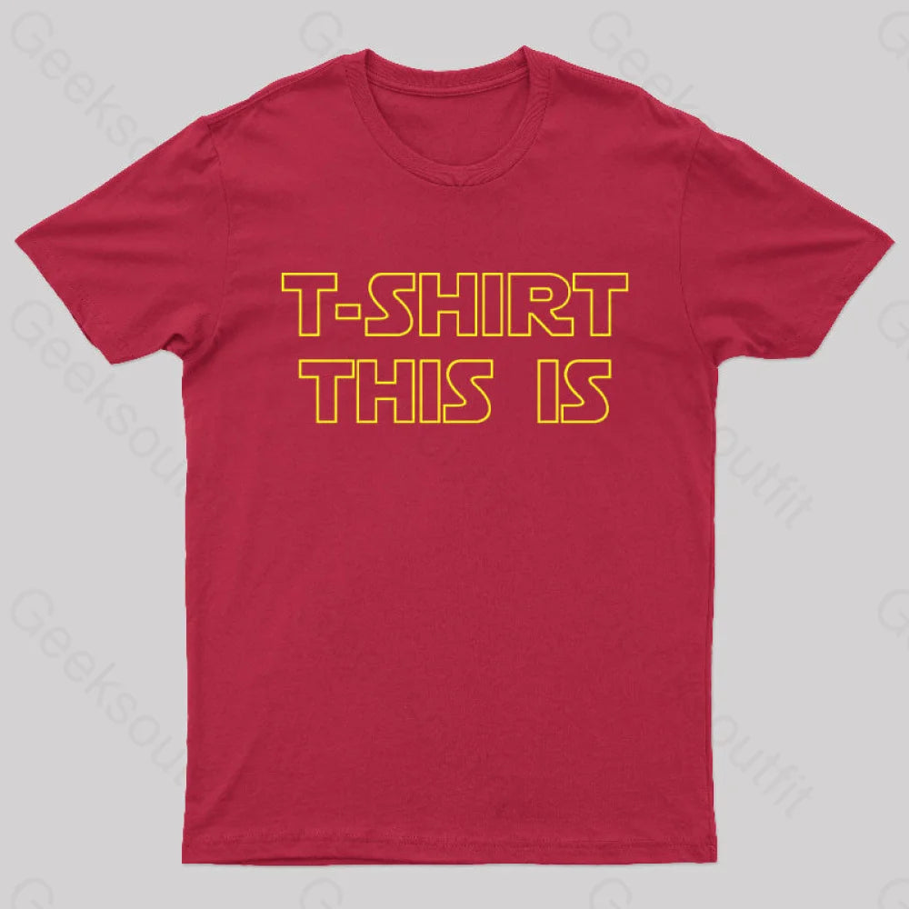T-Shrt This Is Geek T-Shirt Red / S