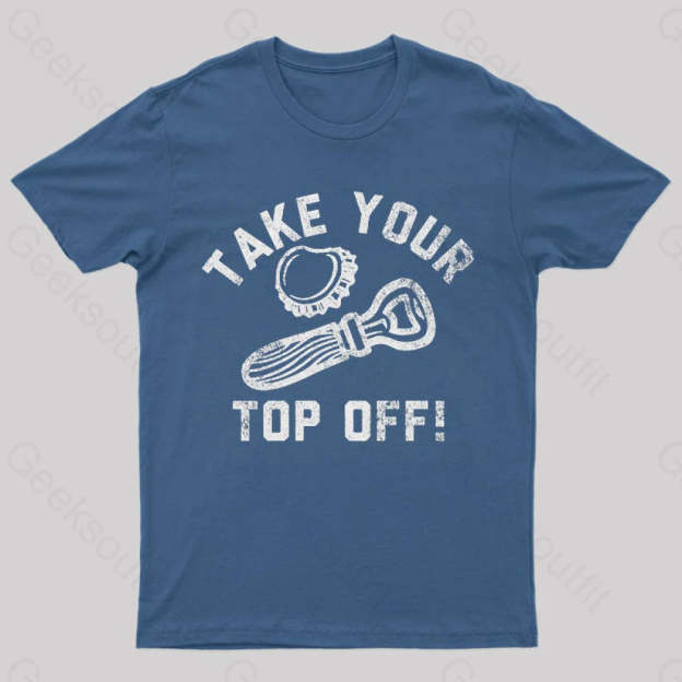 Take Your Top Off Geek T-Shirt Navy / S