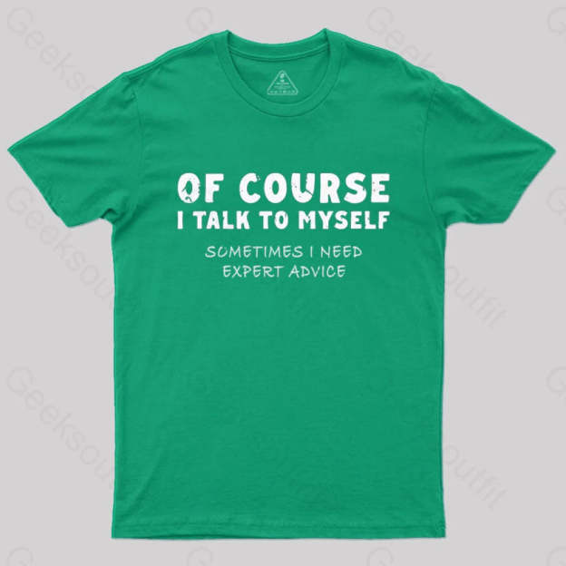 Talk To Myself T-Shirt Green / S