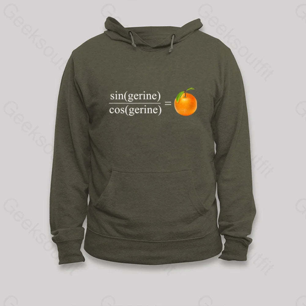 Tan(Gerine) Math Hoodie Army Green / S