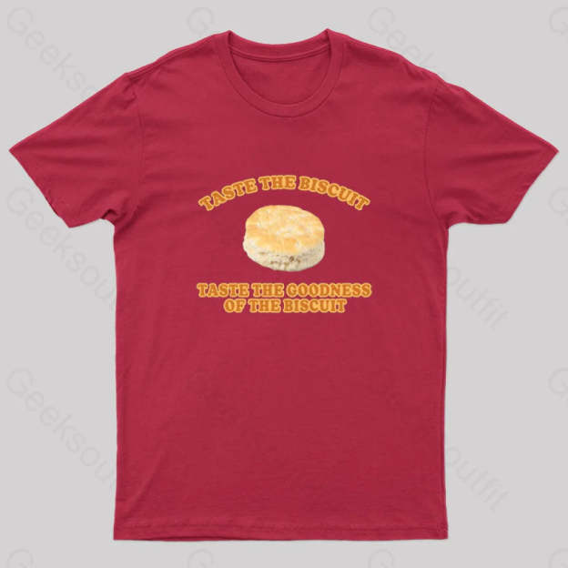 Taste The Goodness Of The Biscuit Nerd T-Shirt Red / S