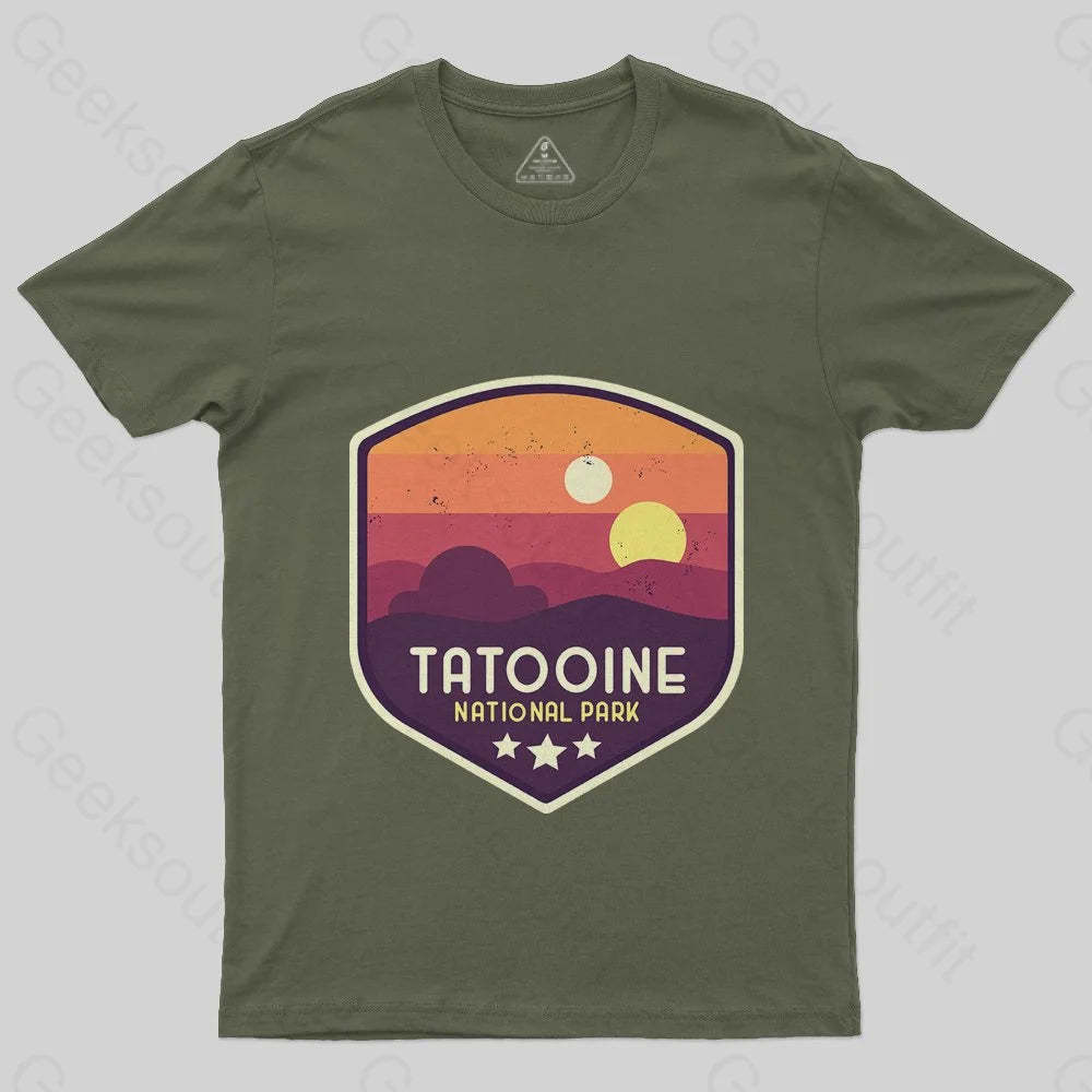 Tatooine National Park Emblem T-Shirt - Geeksoutfit