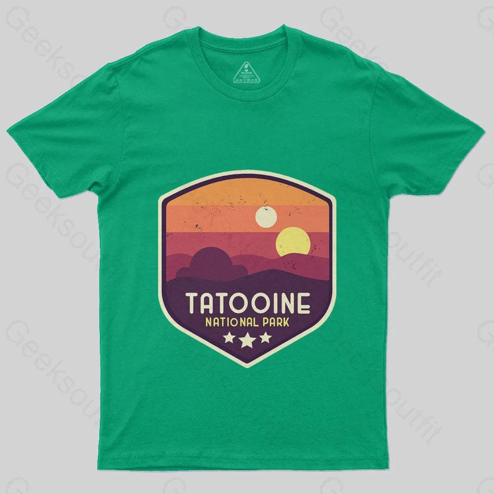 Tatooine National Park Emblem T-Shirt - Geeksoutfit