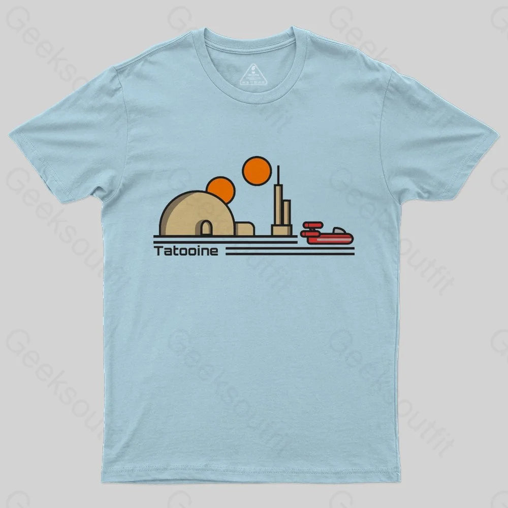 Tatooine Travel Poster T-Shirt - Geeksoutfit