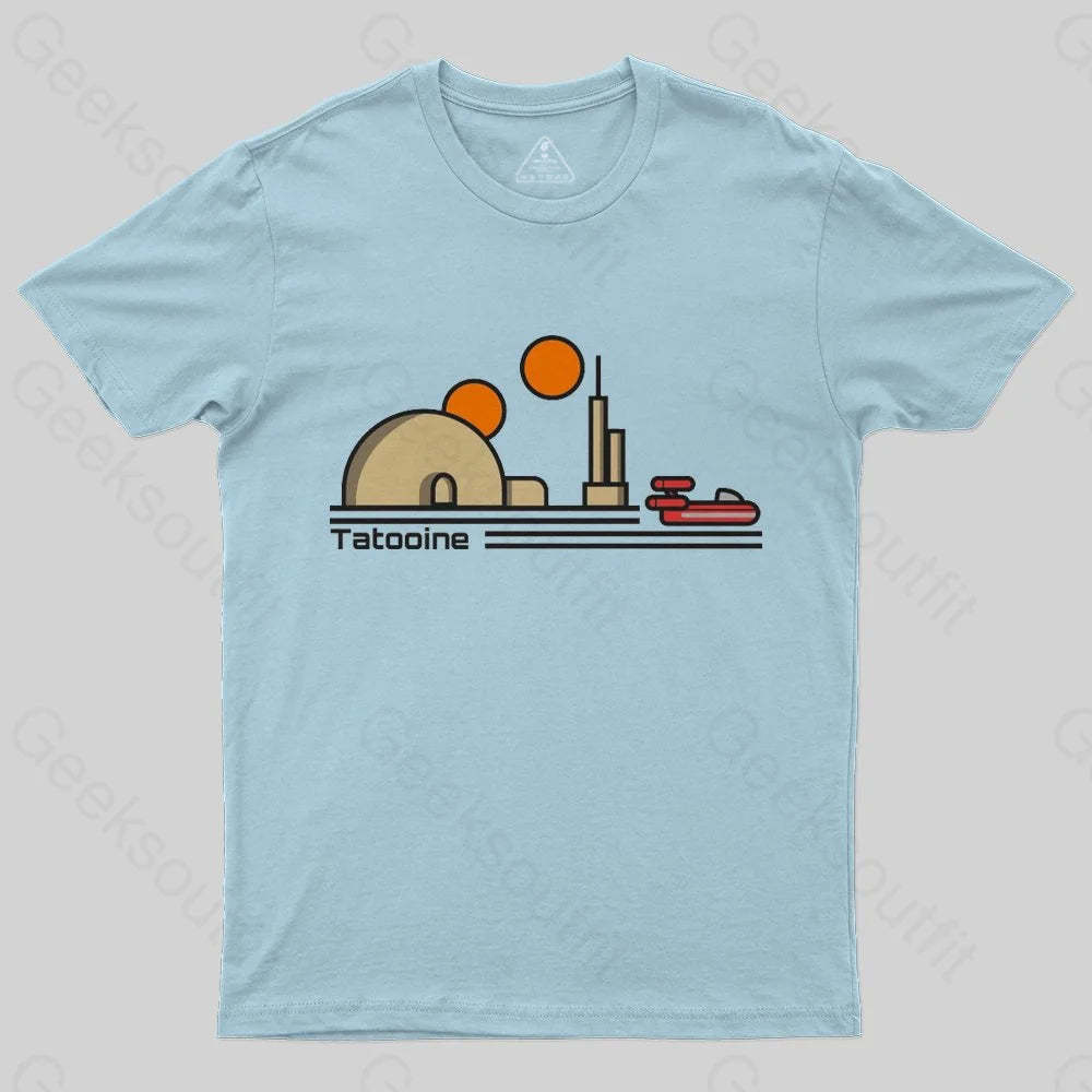 Tatooine Travel Poster T-Shirt - Geeksoutfit