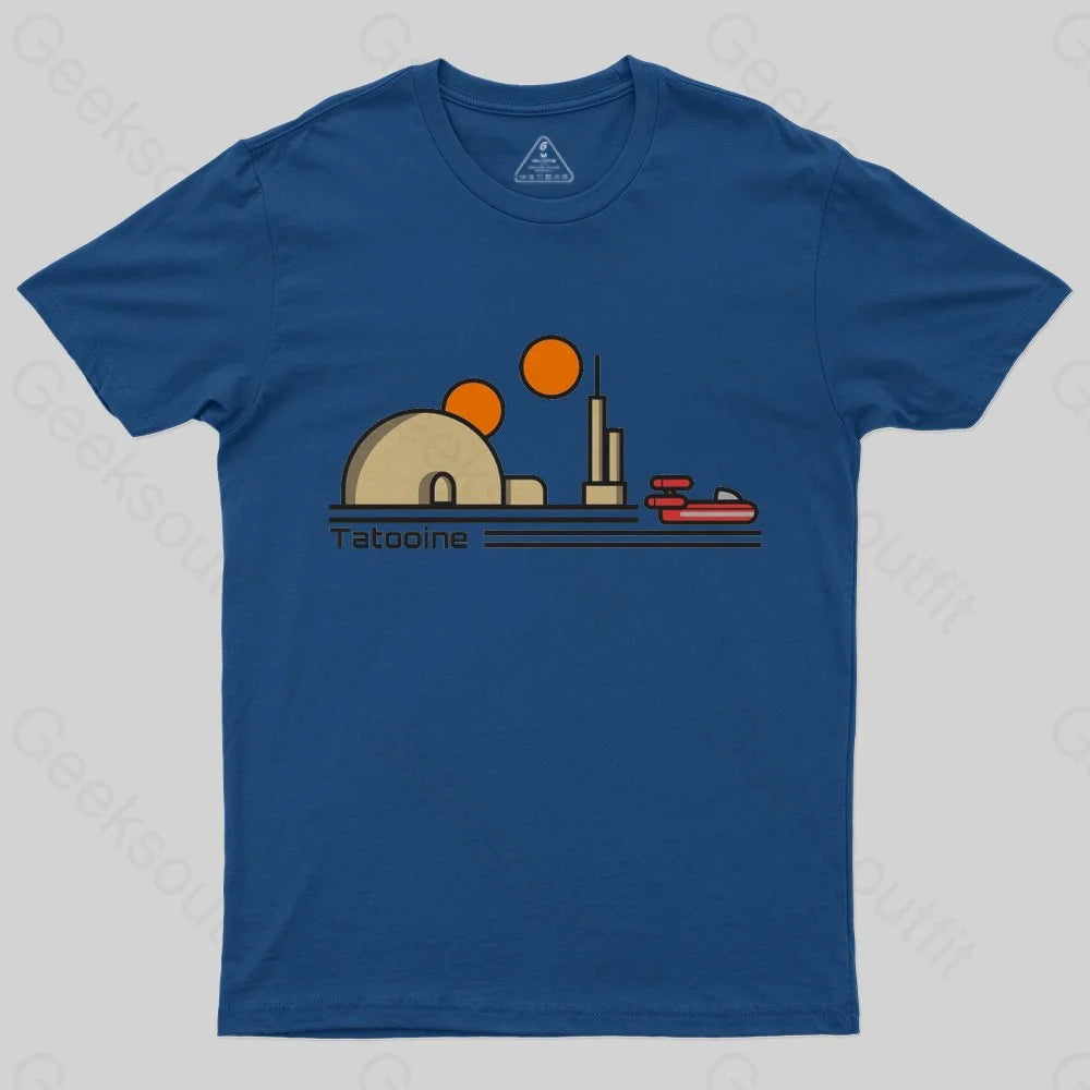 Tatooine Travel Poster T-Shirt - Geeksoutfit
