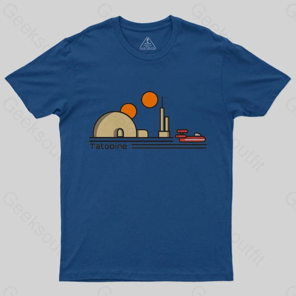 Tatooine Travel Poster T-Shirt - Geeksoutfit