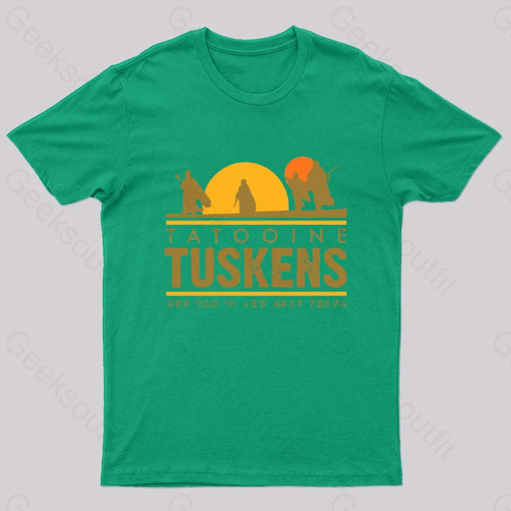 Tatooine Tuskens Geek T-Shirt Green / S