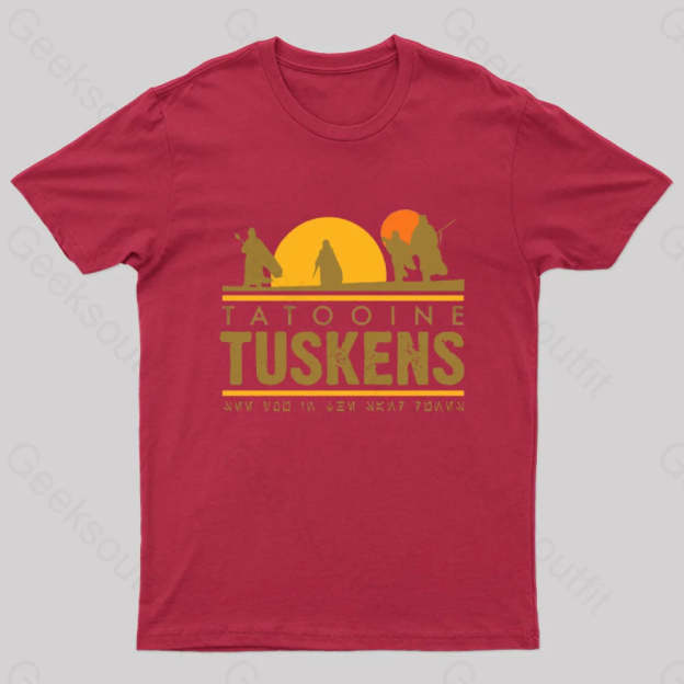 Tatooine Tuskens Geek T-Shirt Red / S