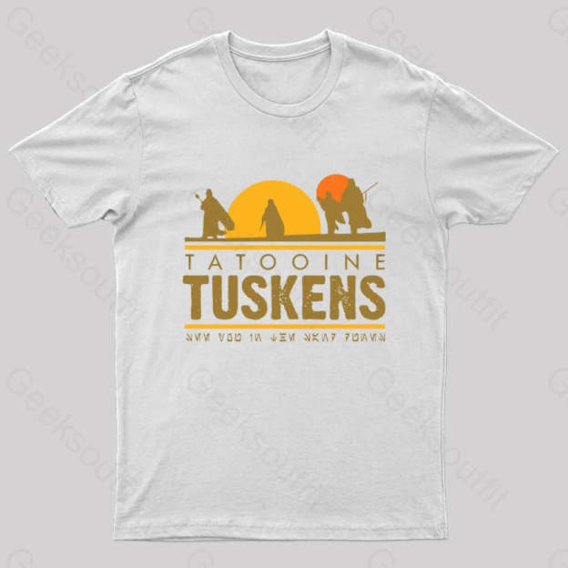 Tatooine Tuskens Geek T-Shirt White / S