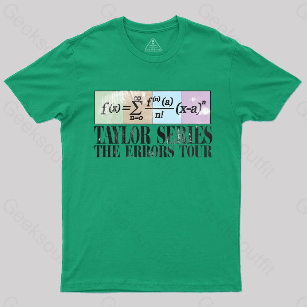 Taylor Series The Errors Tour T-Shirt Green / S