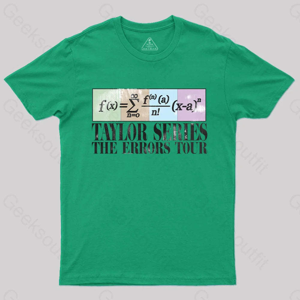 Taylor Series The Errors Tour T-Shirt Green / S