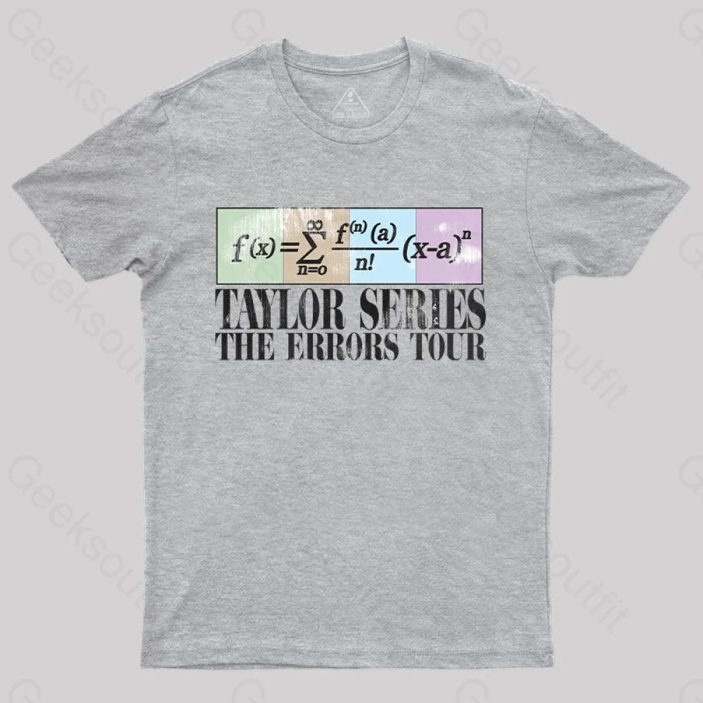 Taylor Series The Errors Tour T-Shirt Grey / S