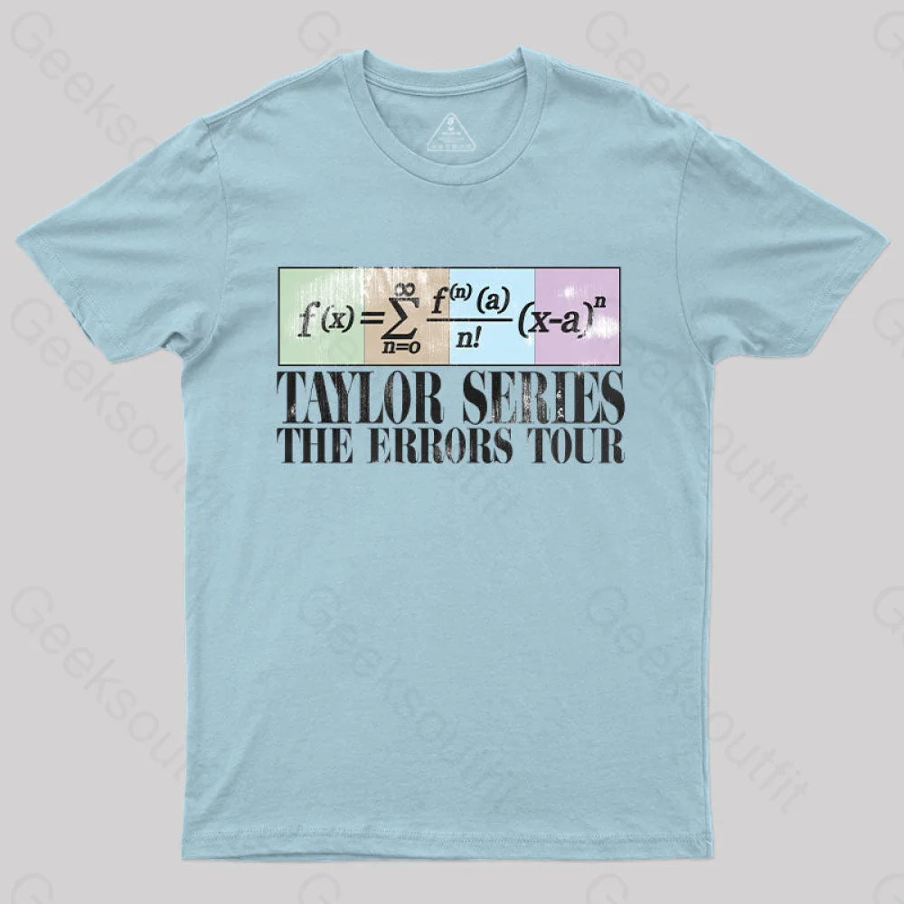 Taylor Series The Errors Tour T-Shirt Light Blue / S