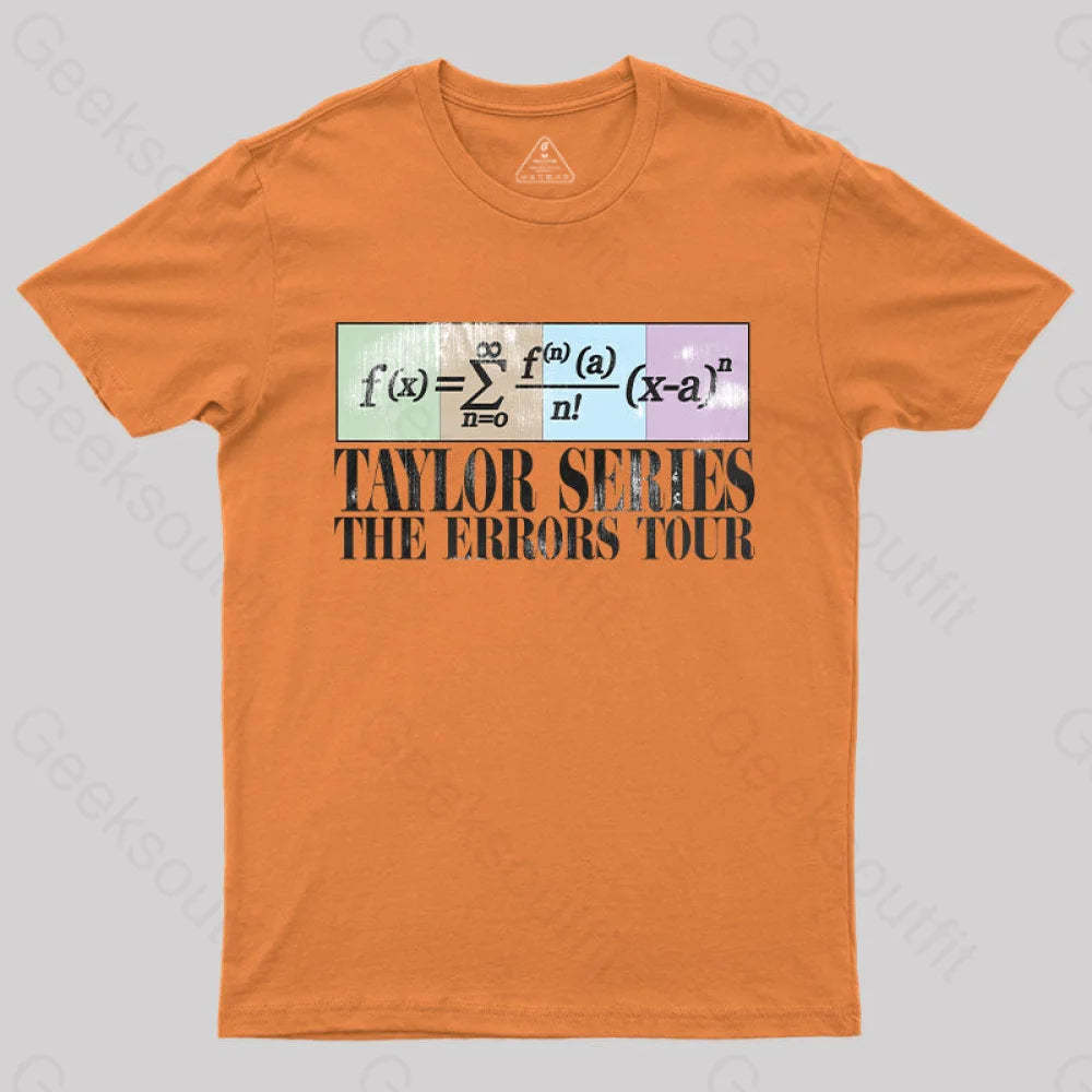 Taylor Series The Errors Tour T-Shirt Orange / S