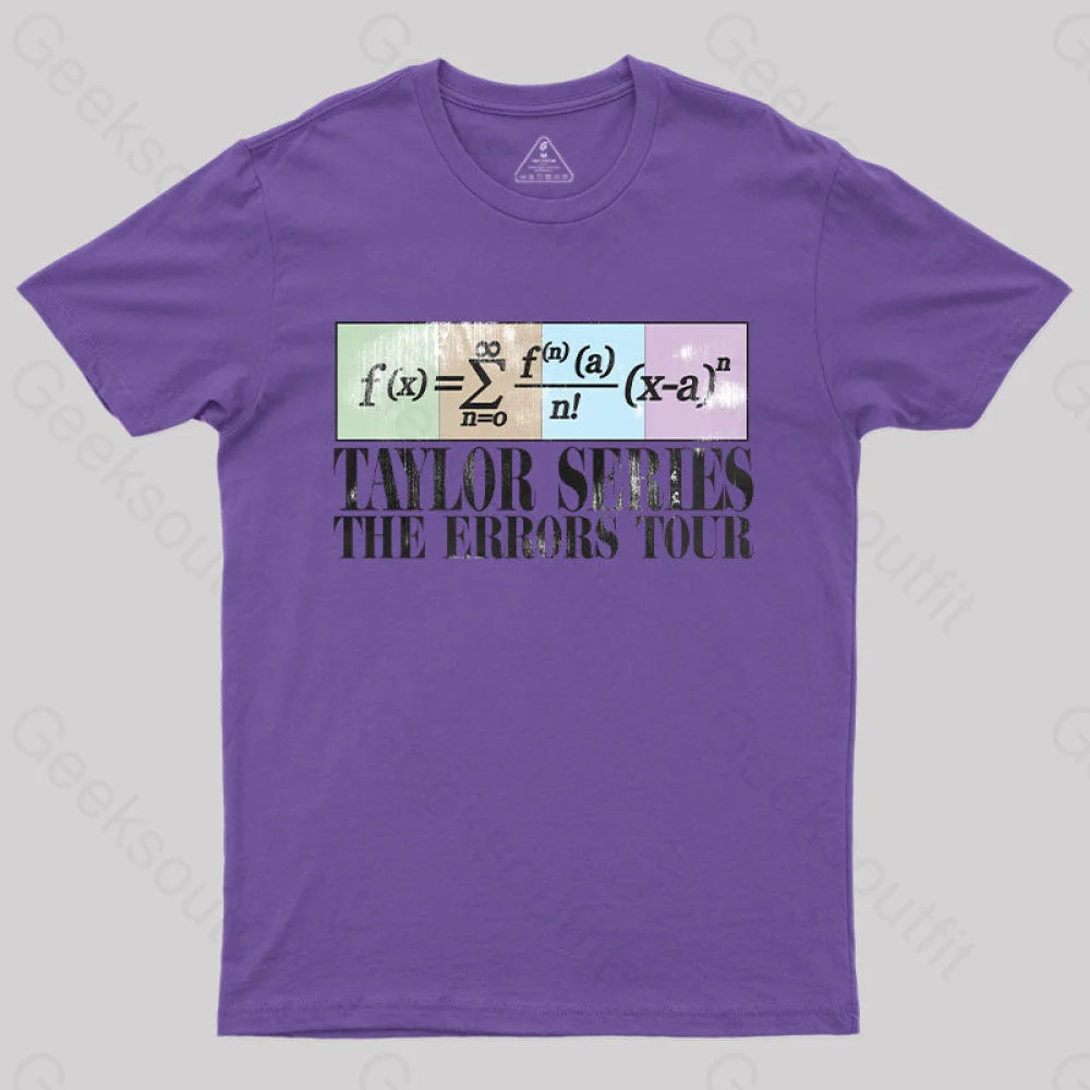 Taylor Series The Errors Tour T-Shirt Purple / S