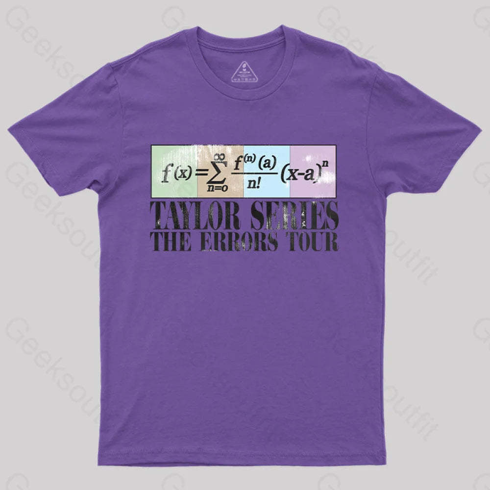 Taylor Series The Errors Tour T-Shirt Purple / S