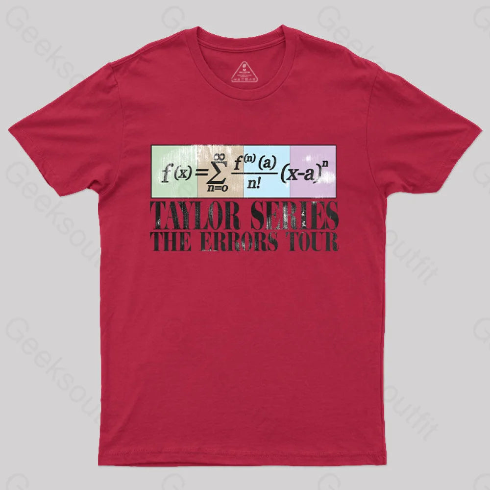 Taylor Series The Errors Tour T-Shirt Red / S
