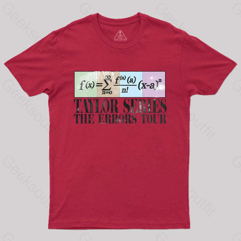 Taylor Series The Errors Tour T-Shirt Red / S
