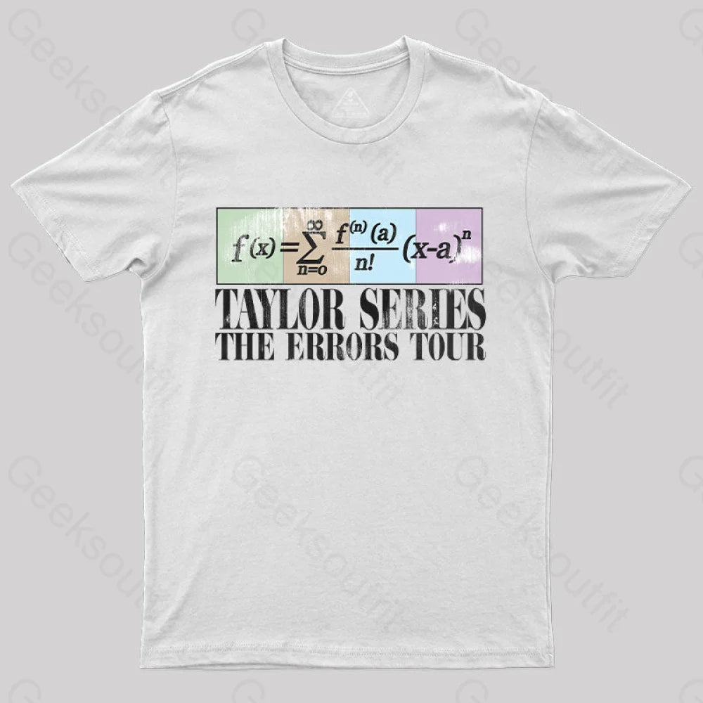 Taylor Series The Errors Tour T-Shirt White / S