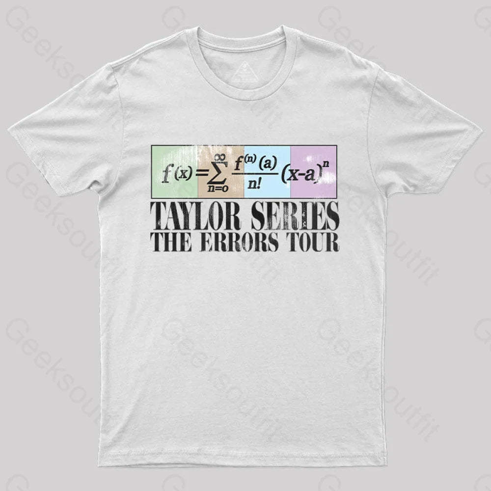 Taylor Series The Errors Tour T-Shirt White / S