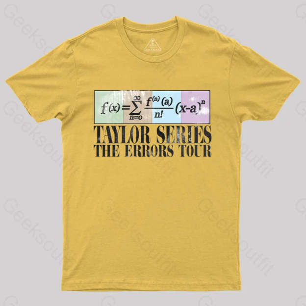 Taylor Series The Errors Tour T-Shirt Yellow / S