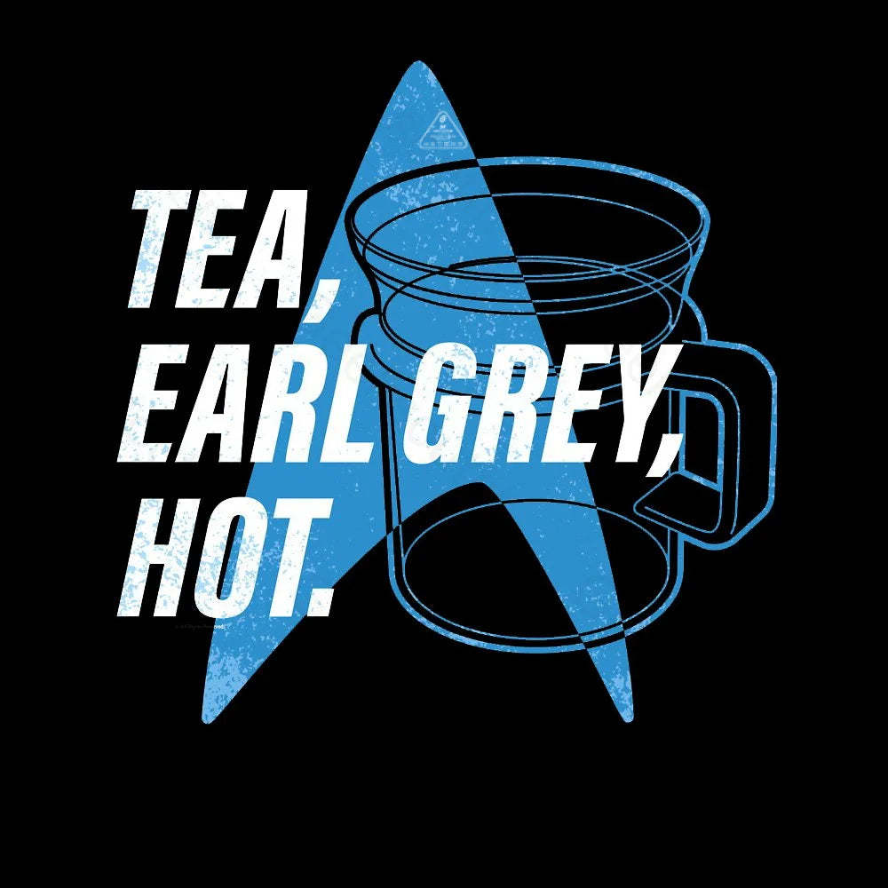 Star Trek Next Generation Tea, Earl Grey , Hot Distressed Poster Tank Top T-Shirt - Geeksoutfit