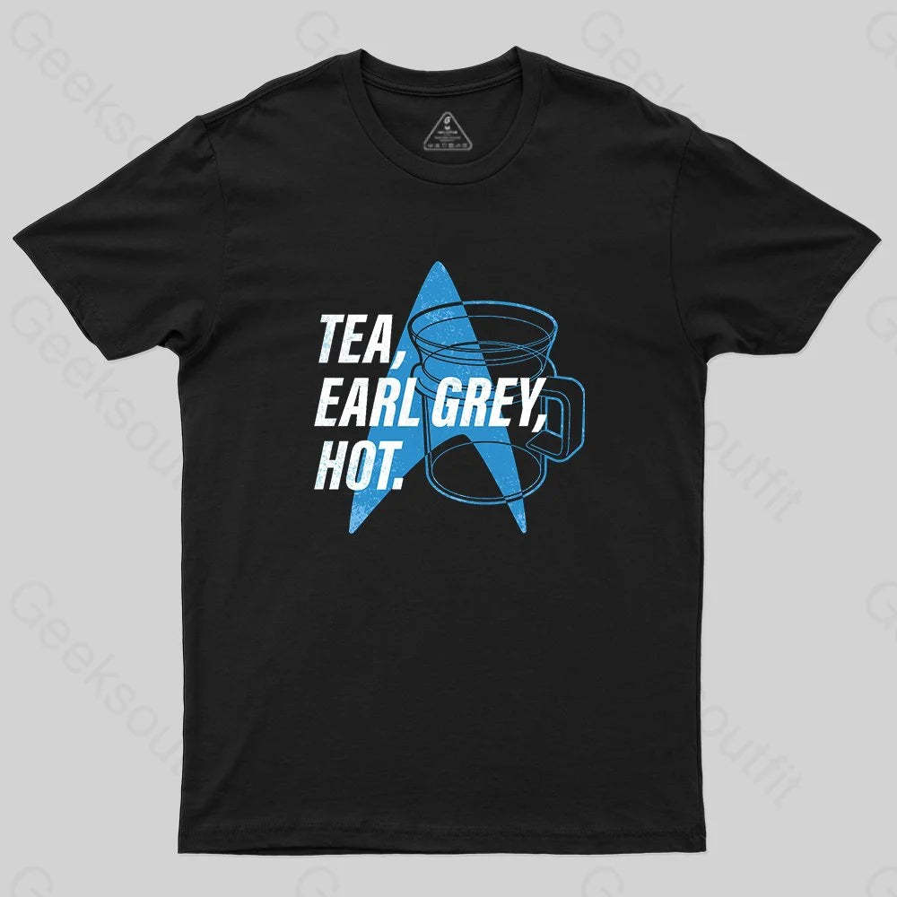 Star Trek Next Generation Tea, Earl Grey , Hot Distressed Poster Tank Top T-Shirt - Geeksoutfit