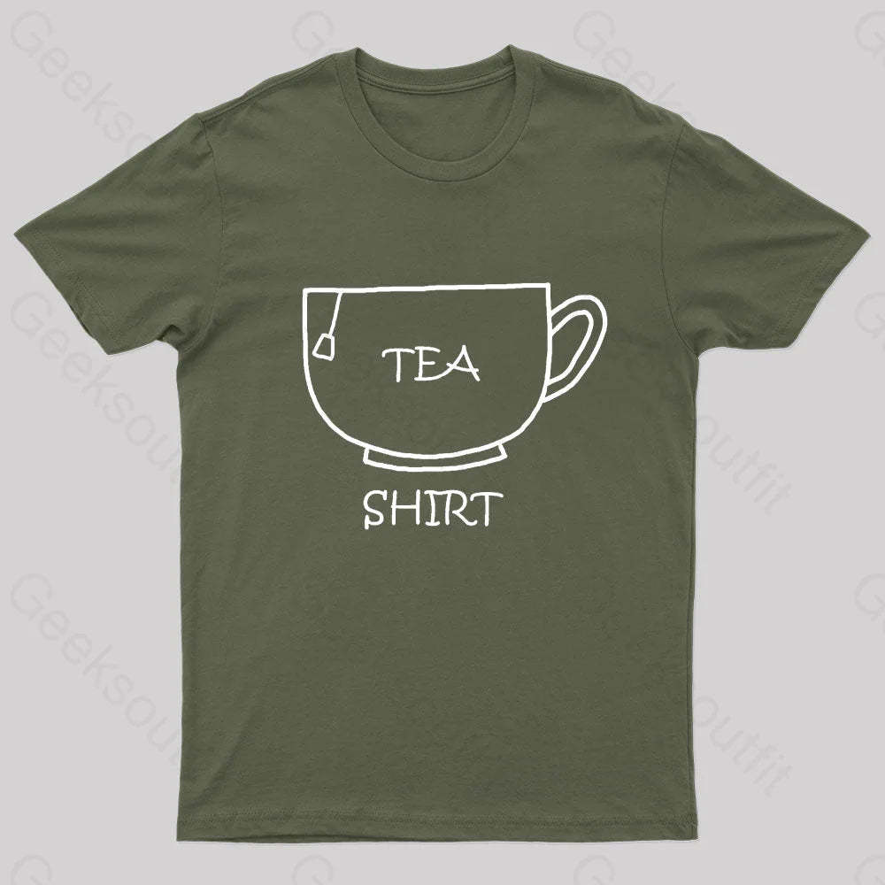 Tea Shirt Nerd T-Shirt Army Green / S