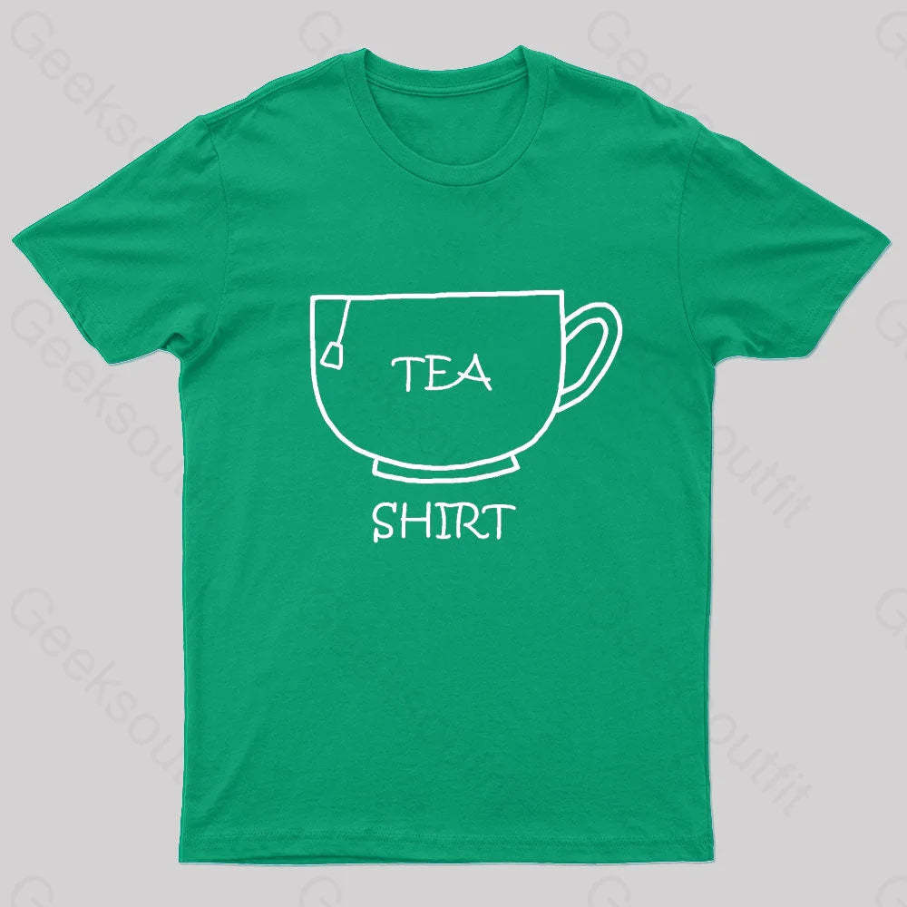 Tea Shirt Nerd T-Shirt Green / S
