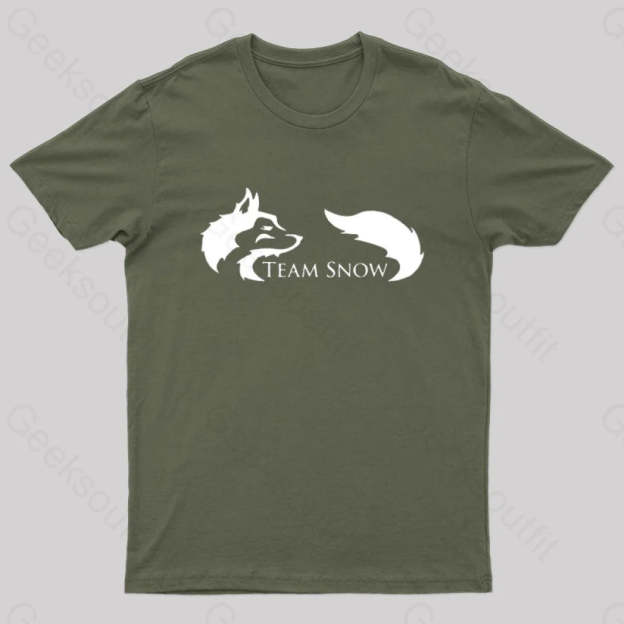 Team Snow Geek T-Shirt Army Green / S