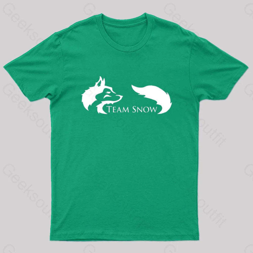 Team Snow Geek T-Shirt Green / S