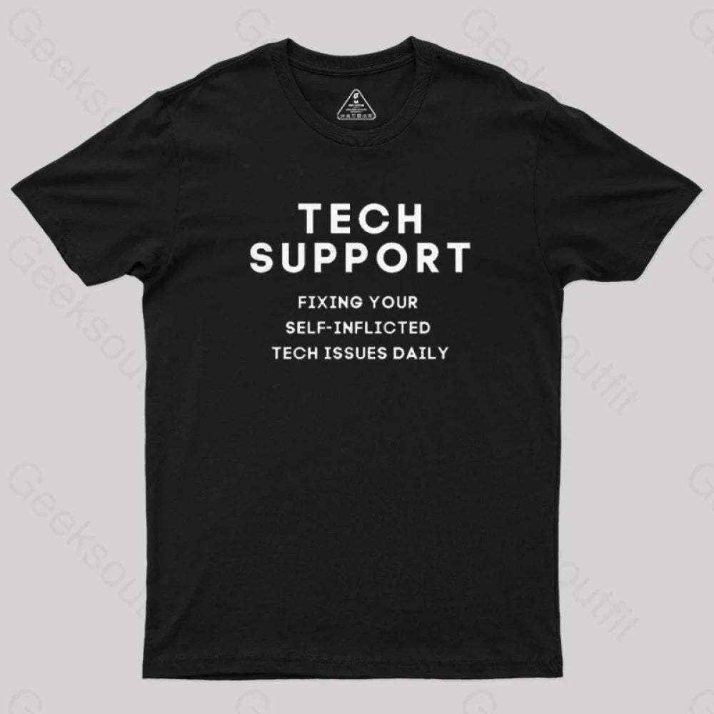 Tech Support T-Shirt Black / S