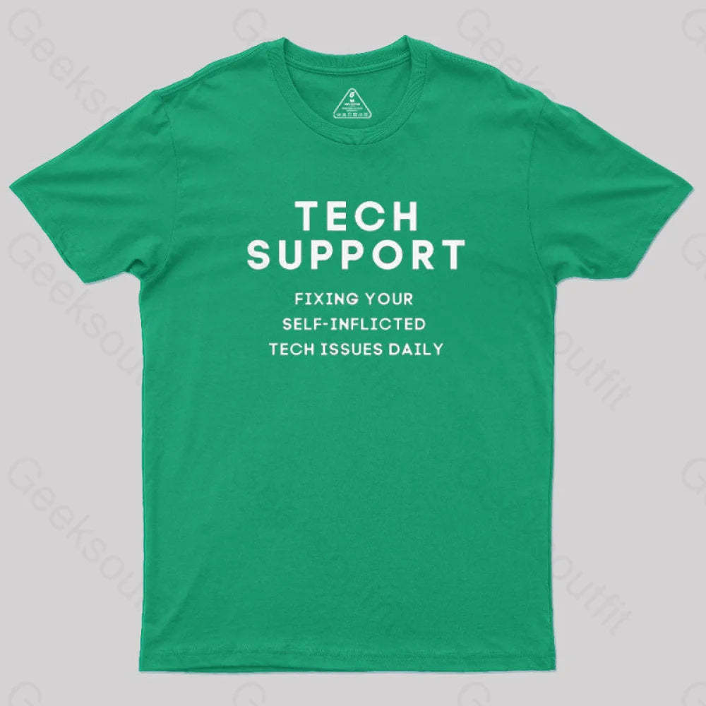 Tech Support T-Shirt Green / S