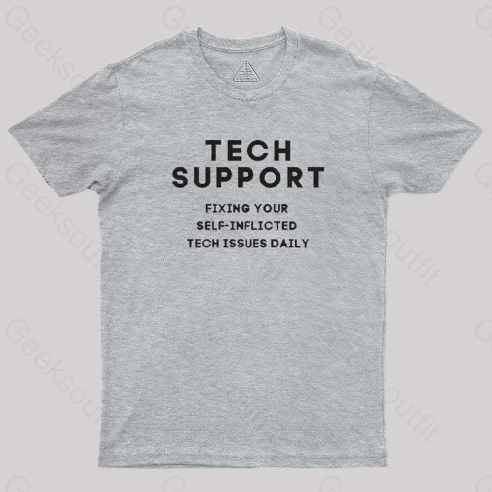 Tech Support T-Shirt Grey / S