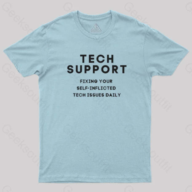 Tech Support T-Shirt Light Blue / S