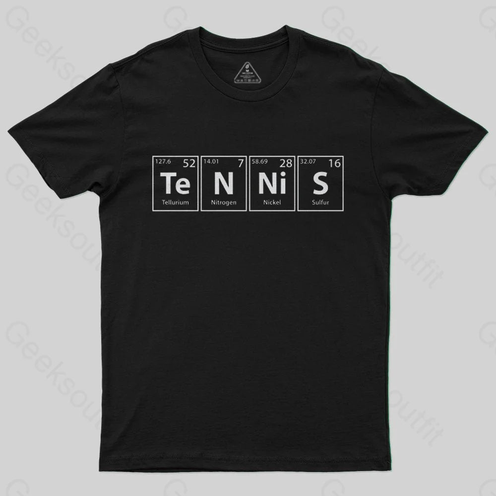Tennis (Te-N-Ni-S) Periodic Elements T-Shirt - Geeksoutfit