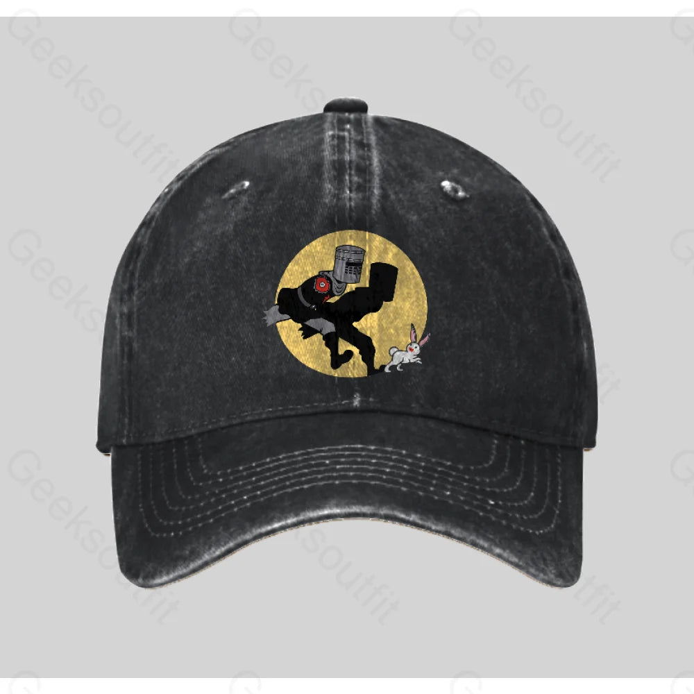 The Adventures Of The Black Knight Washed Vintage Baseball Cap