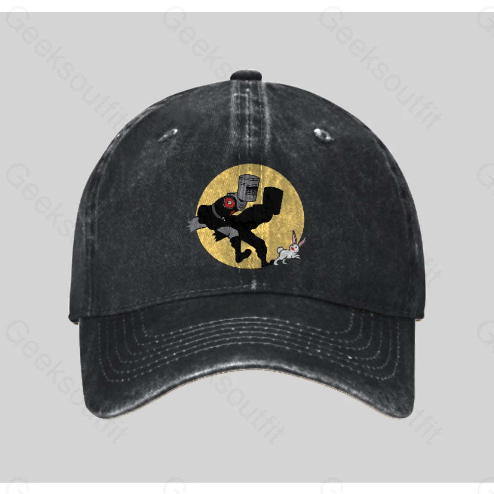 The Adventures Of The Black Knight Washed Vintage Baseball Cap