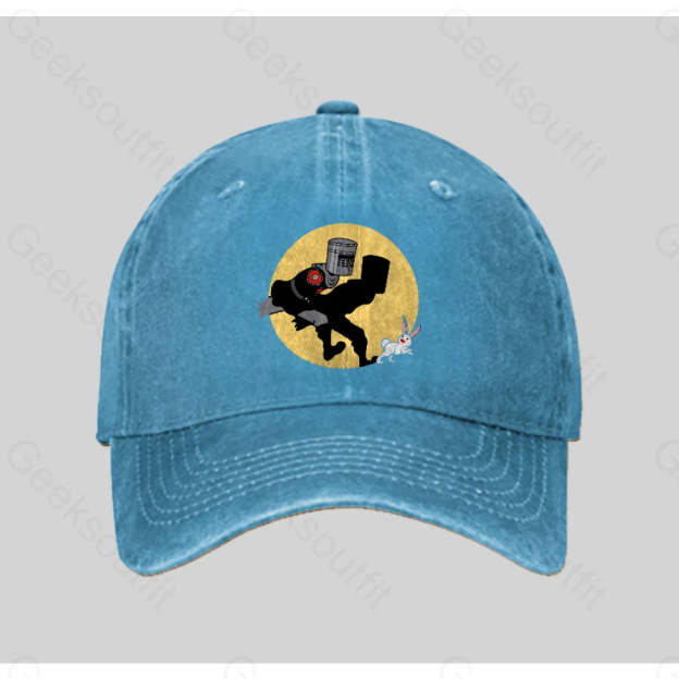 The Adventures Of The Black Knight Washed Vintage Baseball Cap Blue