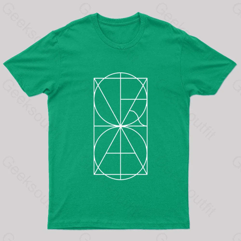 The Alphabet Monogram Nerd T-Shirt Green / S