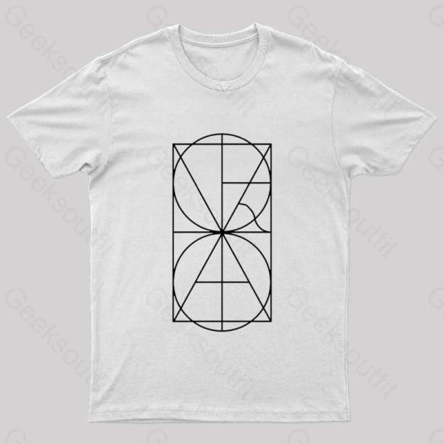 The Alphabet Monogram Nerd T-Shirt White / S