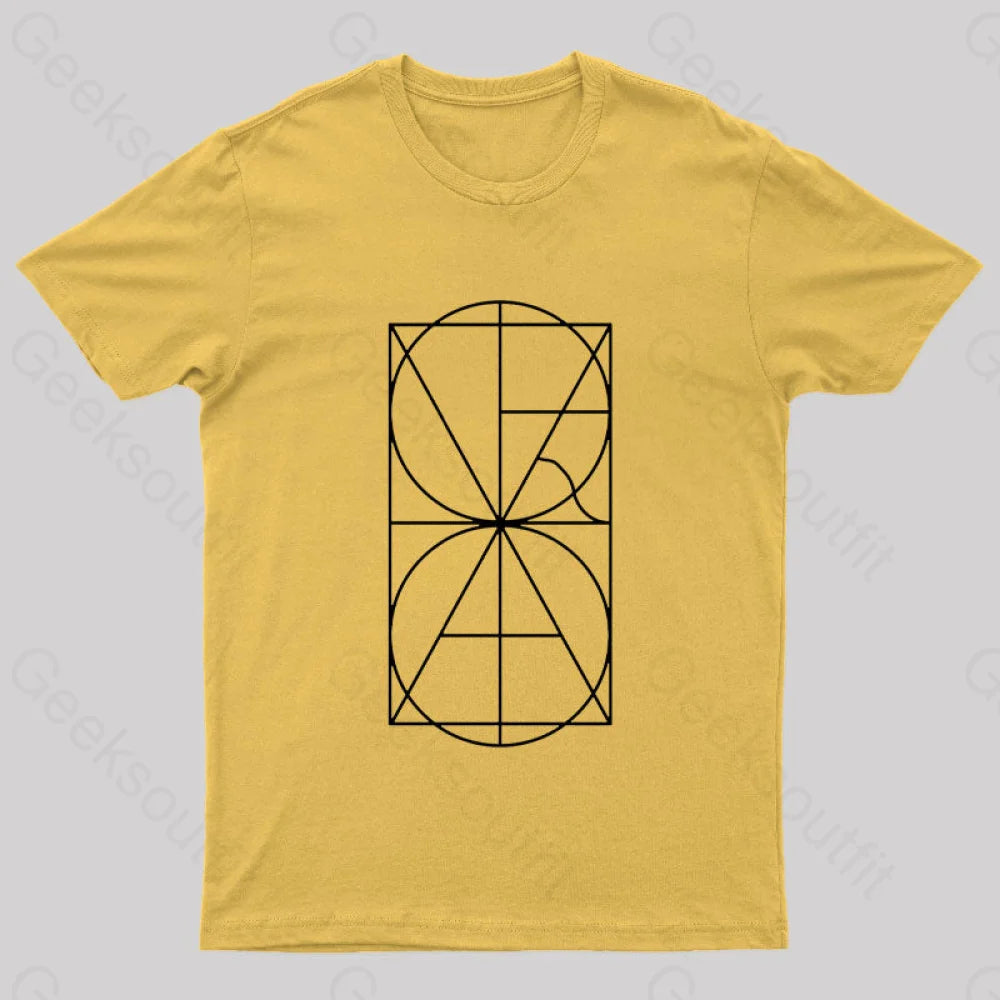 The Alphabet Monogram Nerd T-Shirt Yellow / S