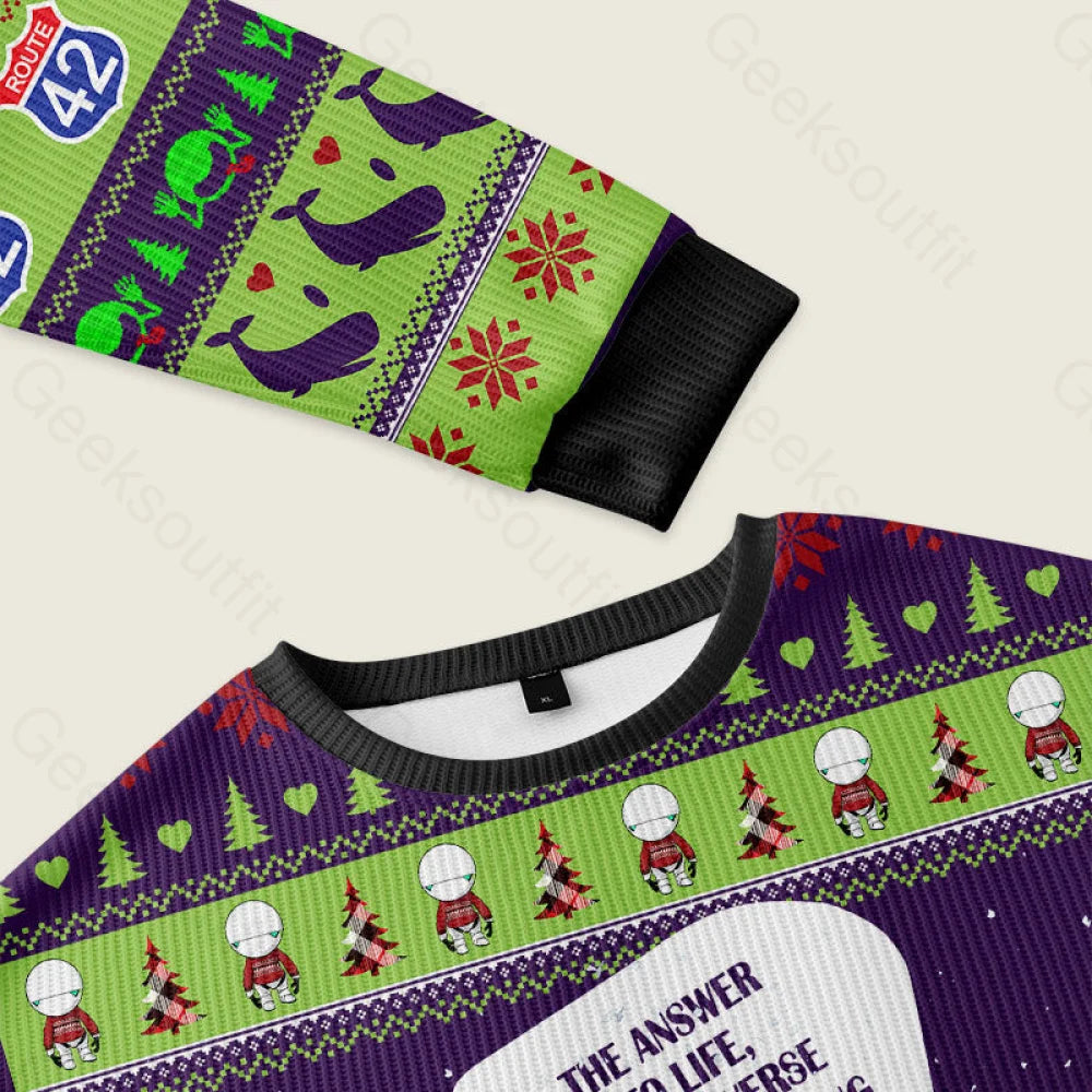 The Answer To Everything Ugly Christmas Sweater